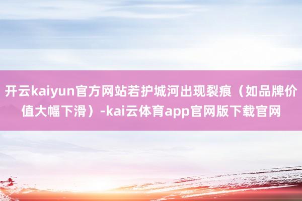 开云kaiyun官方网站若护城河出现裂痕（如品牌价值大幅下滑）-kai云体育app官网版下载官网